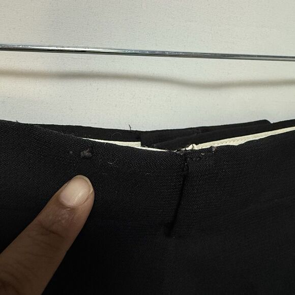 Oscar De La Renta Dress Pants Mens 34x30 Black 100% Wool Pleated - Picture 6 of 16